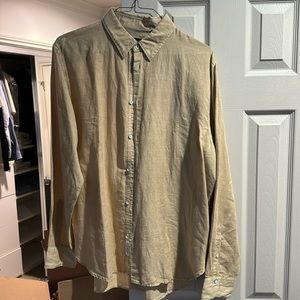 Rag & Bone button down gold / dulled yellow in XL